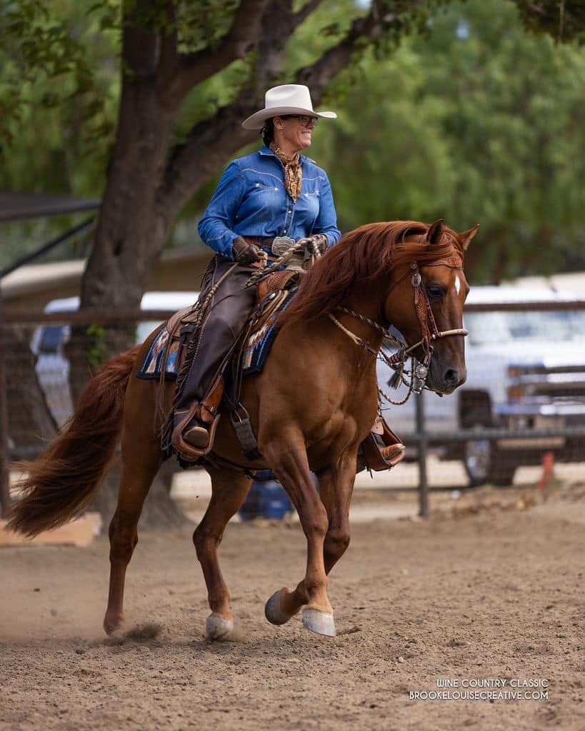 Robin Bond riding Robin Bond