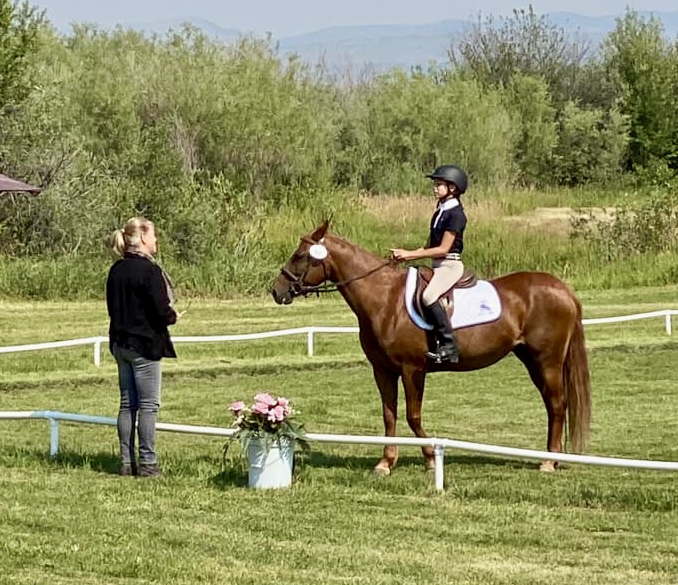 B Price Bozeman Show USAWE show near Bozeman, Montana. "It was so fun to have a whole group of Pony Club kids showing. They were all lovely!" says Barbara.